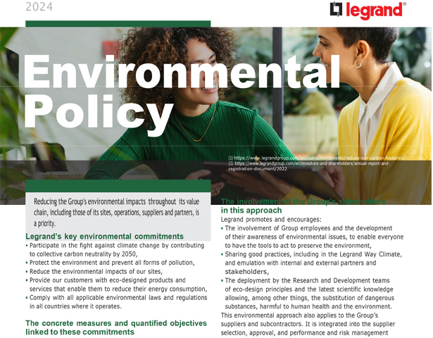 LEGRAND ENVIRONMENTAL POLICY